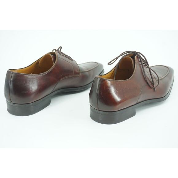 Magnanni Waro Apron Toe Oxford Derby Dress Shoes Size 8 Brown $395 main image 4